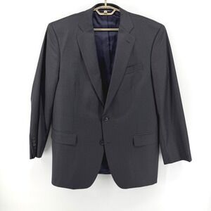 Brooks Brothers 1818 Madison Saxxon Wool Pinstripe Suit Blazer Gray Mens 44R USA